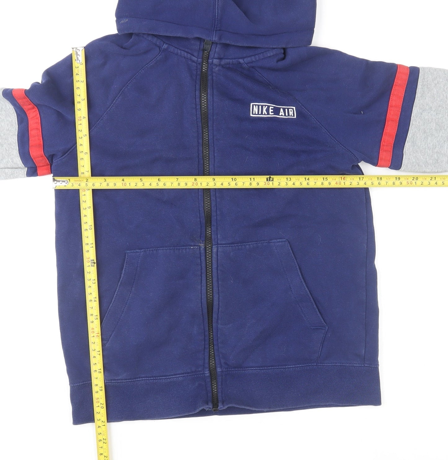 Boys UK Size 14-15 Years Nike Blue Full Zip Hoodie