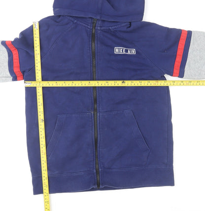 Boys UK Size 14-15 Years Nike Blue Full Zip Hoodie