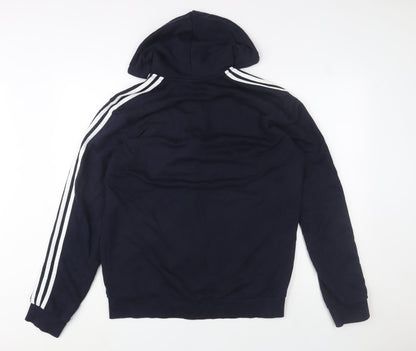 Adidas Men's Blue Full Zip Hoodie L Sportswear Jacket