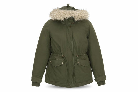 Womens UK Size S Zara Green Parka Coat