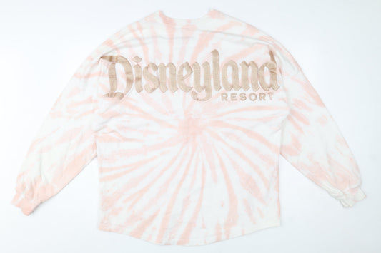 Unisex Adults UK Size M Disney Pink Pullover Sweatshirt