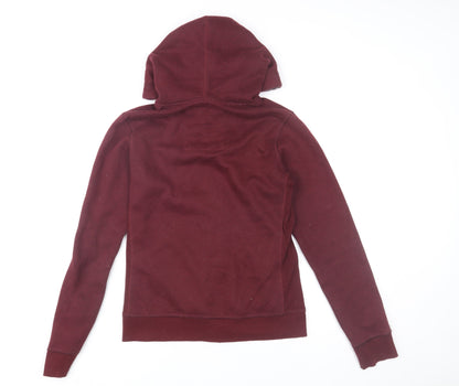 Abercrombie & Fitch Men's Red Full Zip Hoodie Size S