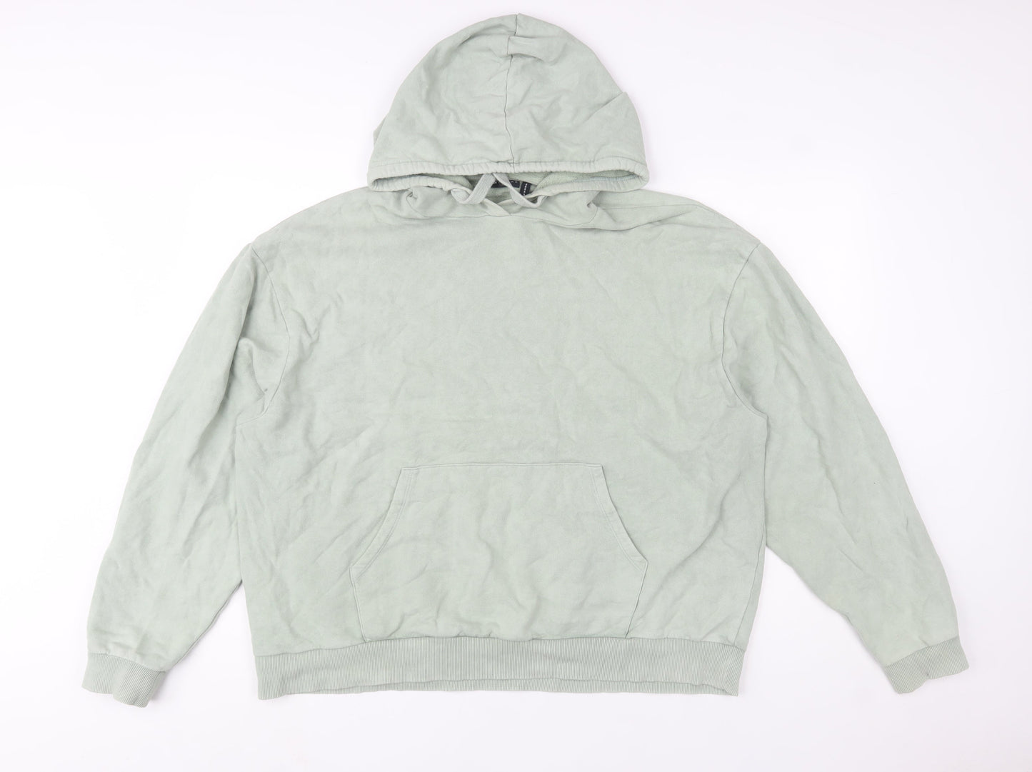 Womens UK Size 10 ASOS Design Green Pullover Hoodie