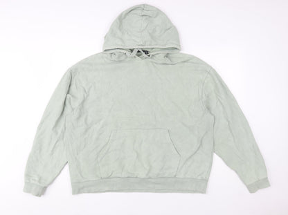 Womens UK Size 10 ASOS Design Green Pullover Hoodie