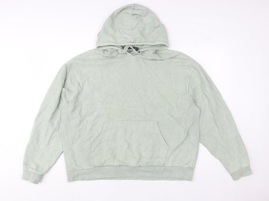 Womens UK Size 10 ASOS Design Green Pullover Hoodie