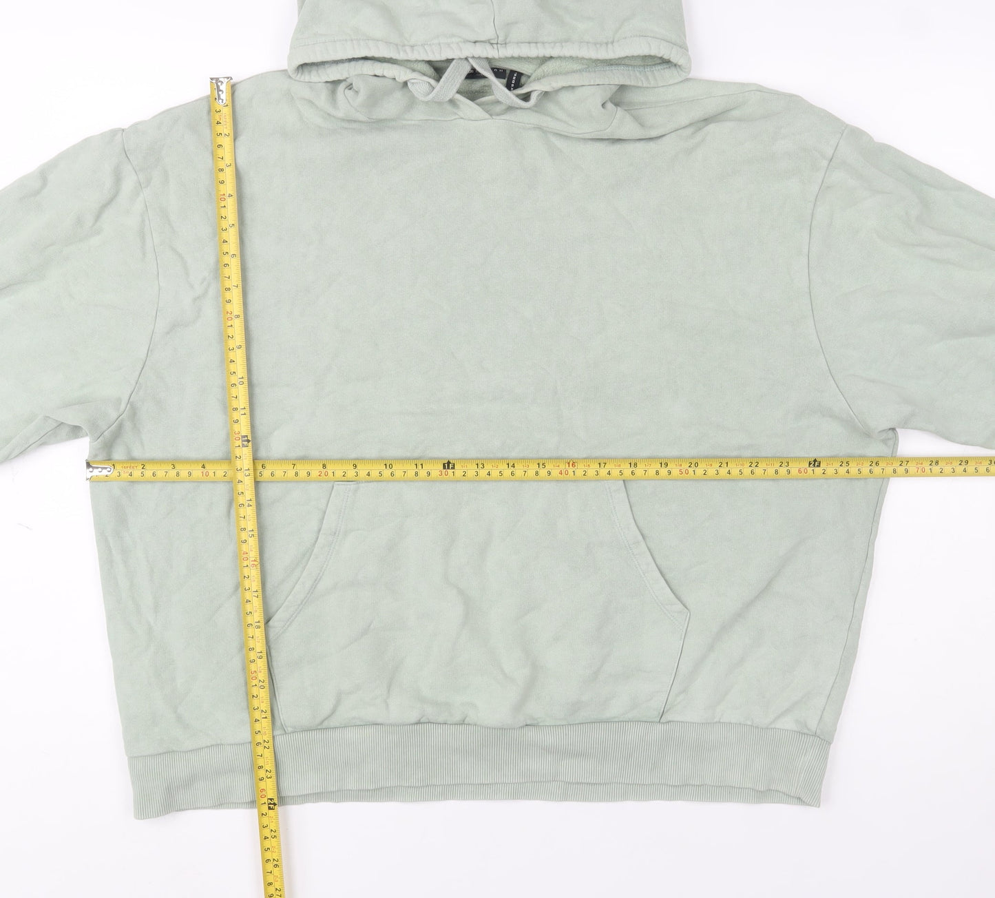 Womens UK Size 10 ASOS Design Green Pullover Hoodie