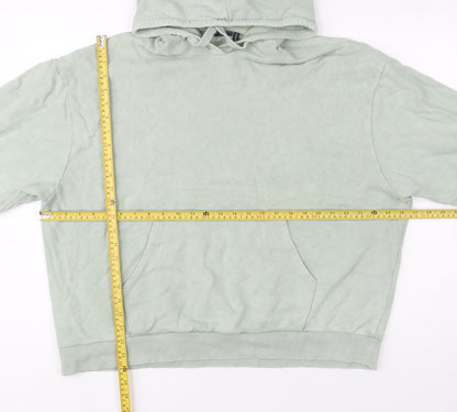 Womens UK Size 10 ASOS Design Green Pullover Hoodie