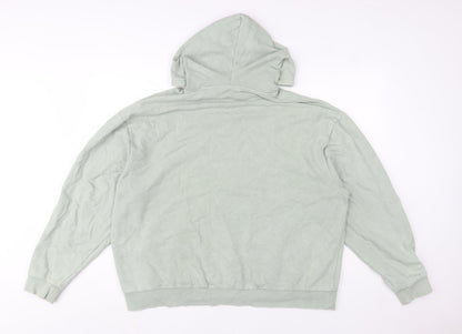 Womens UK Size 10 ASOS Design Green Pullover Hoodie