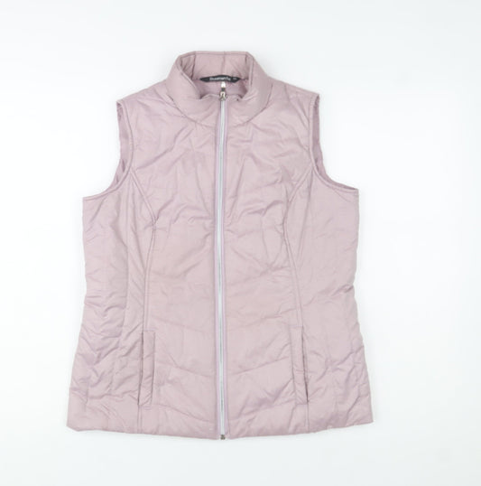 Womens UK Size 10 Bonmarché Pink Puffer Jacket