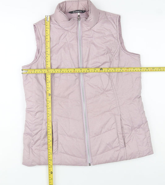 Womens UK Size 10 Bonmarché Pink Puffer Jacket