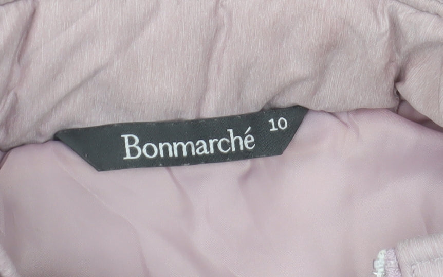 Womens UK Size 10 Bonmarché Pink Puffer Jacket