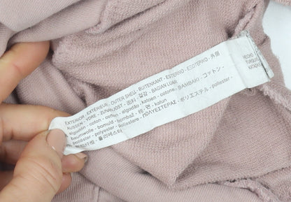 Zara Man Pink Short Sleeve Pullover Hoodie Size L