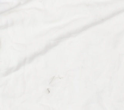 Nike Women Beige Pullover Hoodie Medium Logo Print Casual