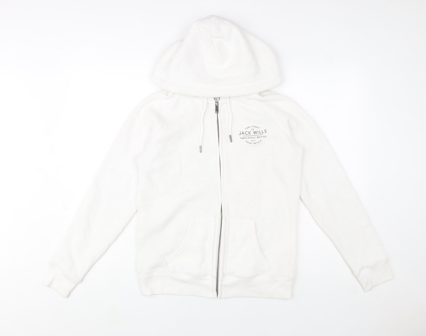 Womens UK Size 12 Jack Wills White Gym & Training Walking Casual Jacket
