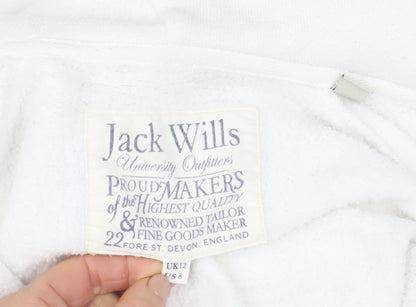 Womens UK Size 12 Jack Wills White Gym & Training Walking Casual Jacket