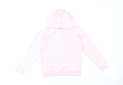Girls UK Size 10-11 Years FatFace Pink Pullover Hoodie