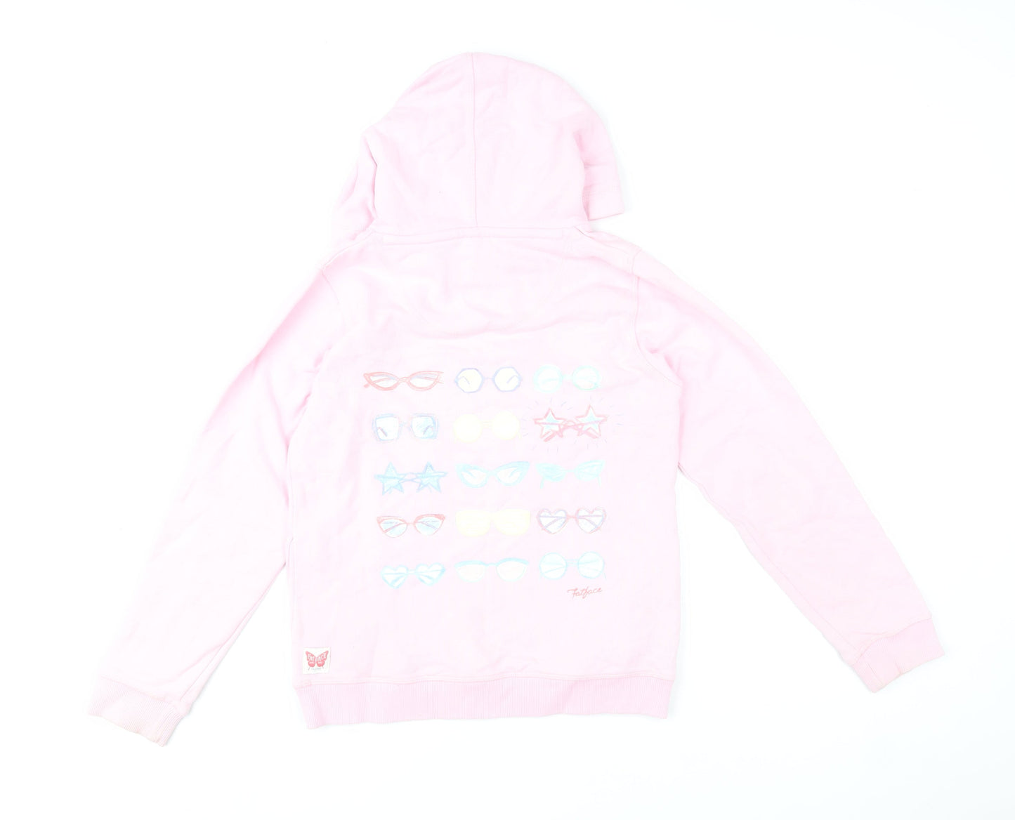 Girls UK Size 10-11 Years FatFace Pink Pullover Hoodie