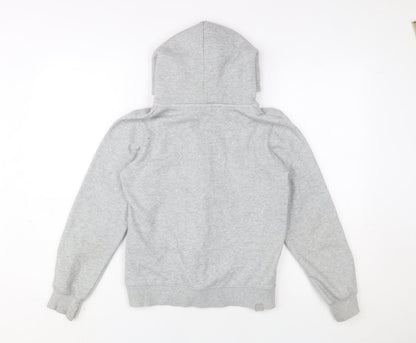 Bench Boys Grey Fleece Lined Zip Up Hooded Jacket 11-12 Years