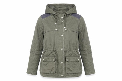 Womens UK Size 8 Topshop Green Parka Coat