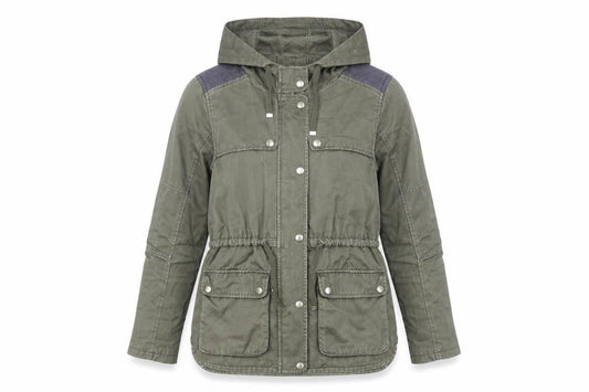 Womens UK Size 8 Topshop Green Parka Coat