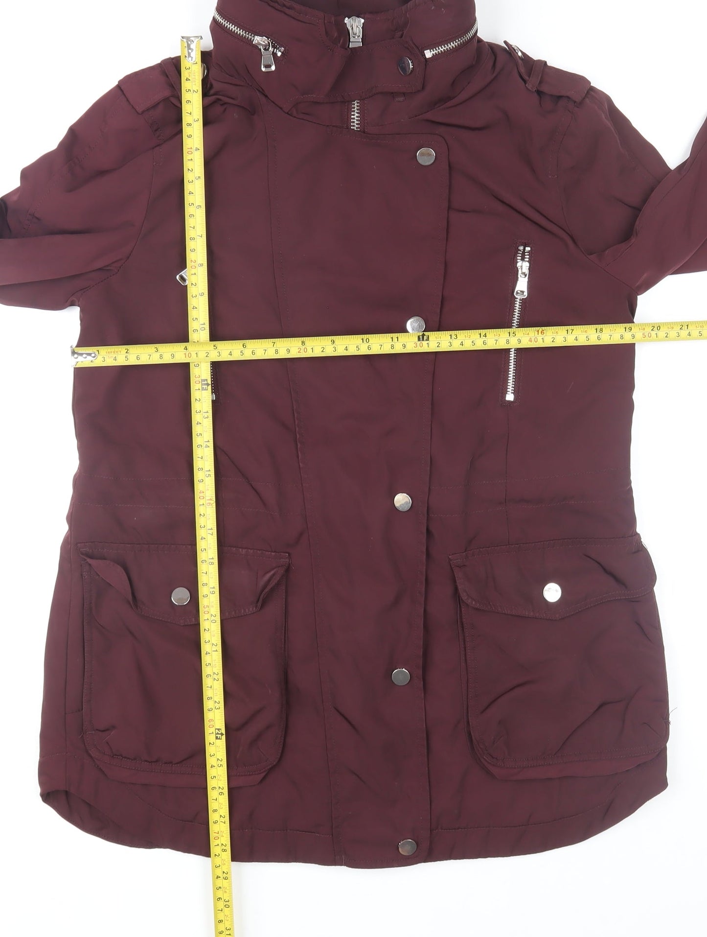 Womens UK Size 12 NEXT Red Parka Coat