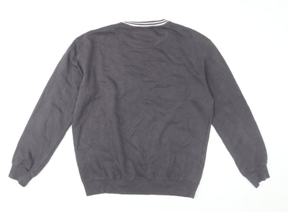 Mens UK Size M New Look Grey Pullover Sweatshirt