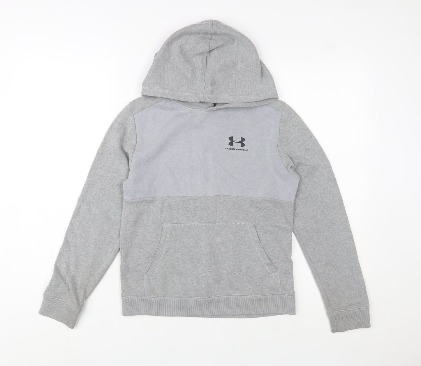 Boys UK Size 13-14 Years Under armour Grey Pullover Hoodie