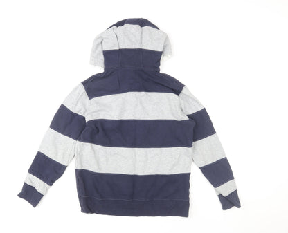 Boys UK Size 9-10 Years Zara Blue Henley Hoodie