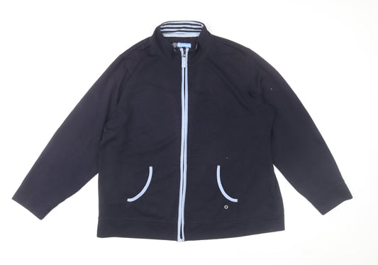 Bon Casual Men's Black Full Zip Track Jacket Size L Polyester Cotton