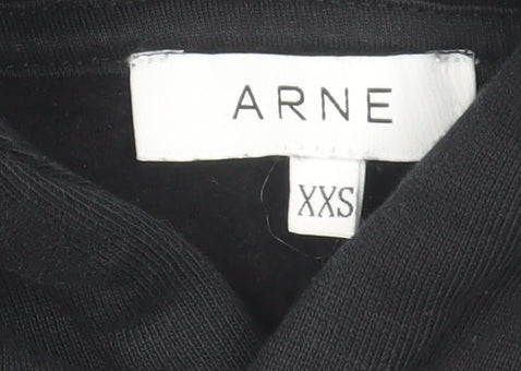 Mens UK Size XS ARNE Black Pullover Hoodie