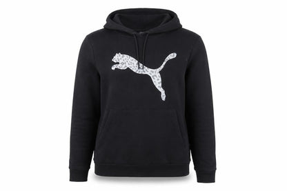 Womens UK Size M PUMA Black Pullover Hoodie