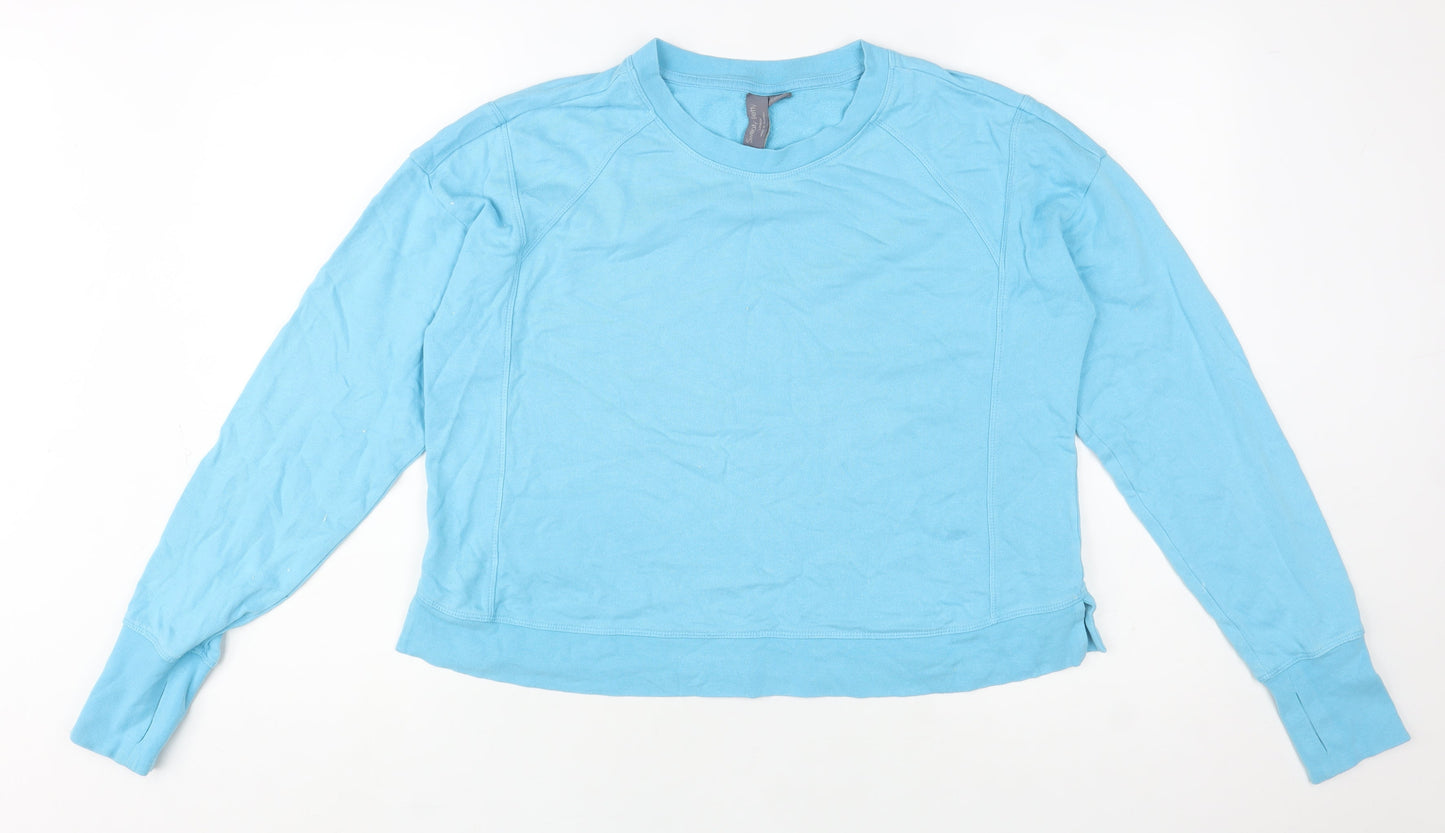 Womens UK Size S Sweaty Betty Blue Pullover Sweatshirt