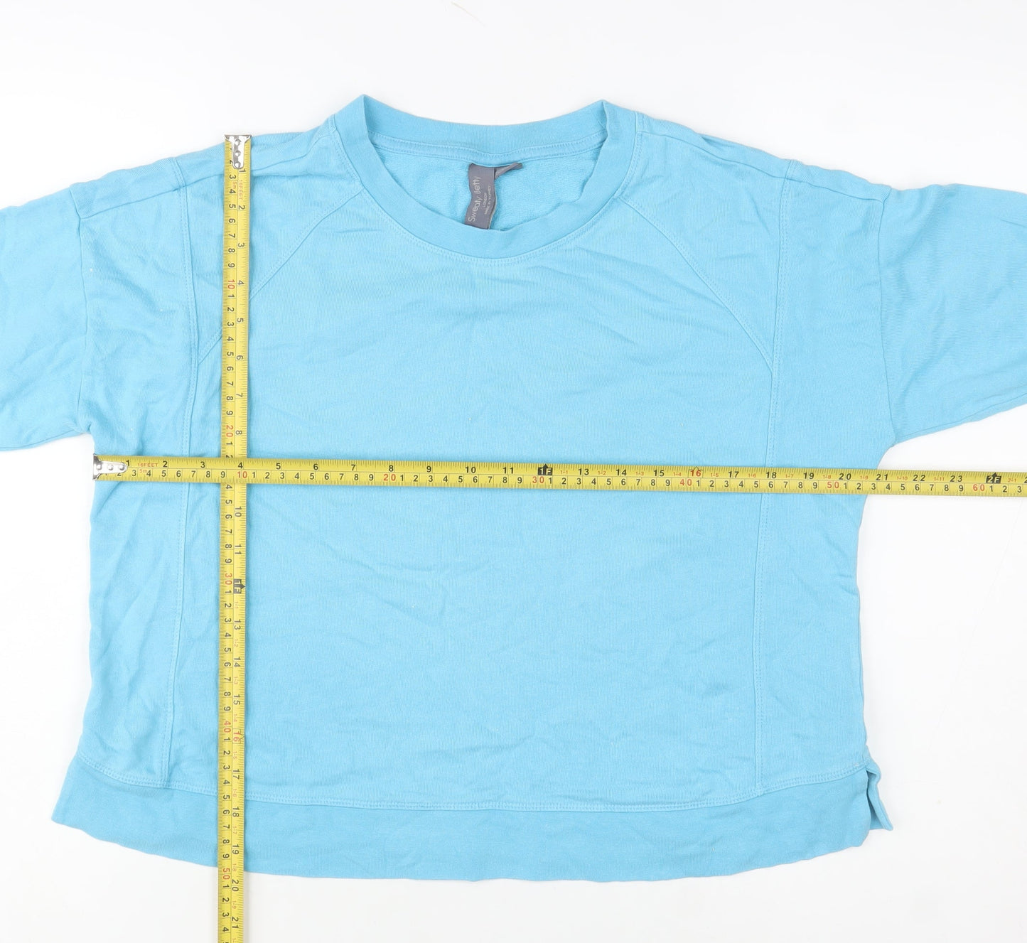 Womens UK Size S Sweaty Betty Blue Pullover Sweatshirt