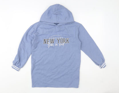 Girls UK Size 10 Years Candy Couture Blue Pullover Hoodie