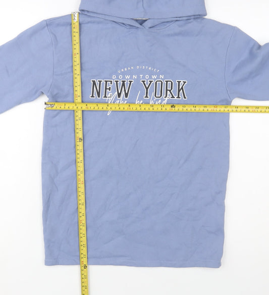 Girls UK Size 10 Years Candy Couture Blue Pullover Hoodie