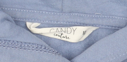 Girls UK Size 10 Years Candy Couture Blue Pullover Hoodie