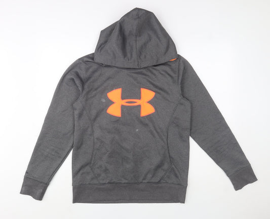 Mens UK Size M Under armour Grey Pullover Hoodie