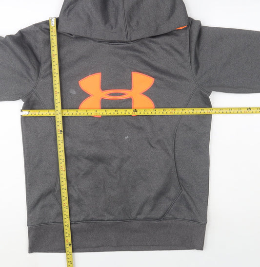 Mens UK Size M Under armour Grey Pullover Hoodie