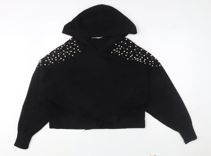 Womens UK Size M Zara Black Pullover Jumper