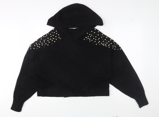 Womens UK Size M Zara Black Pullover Jumper