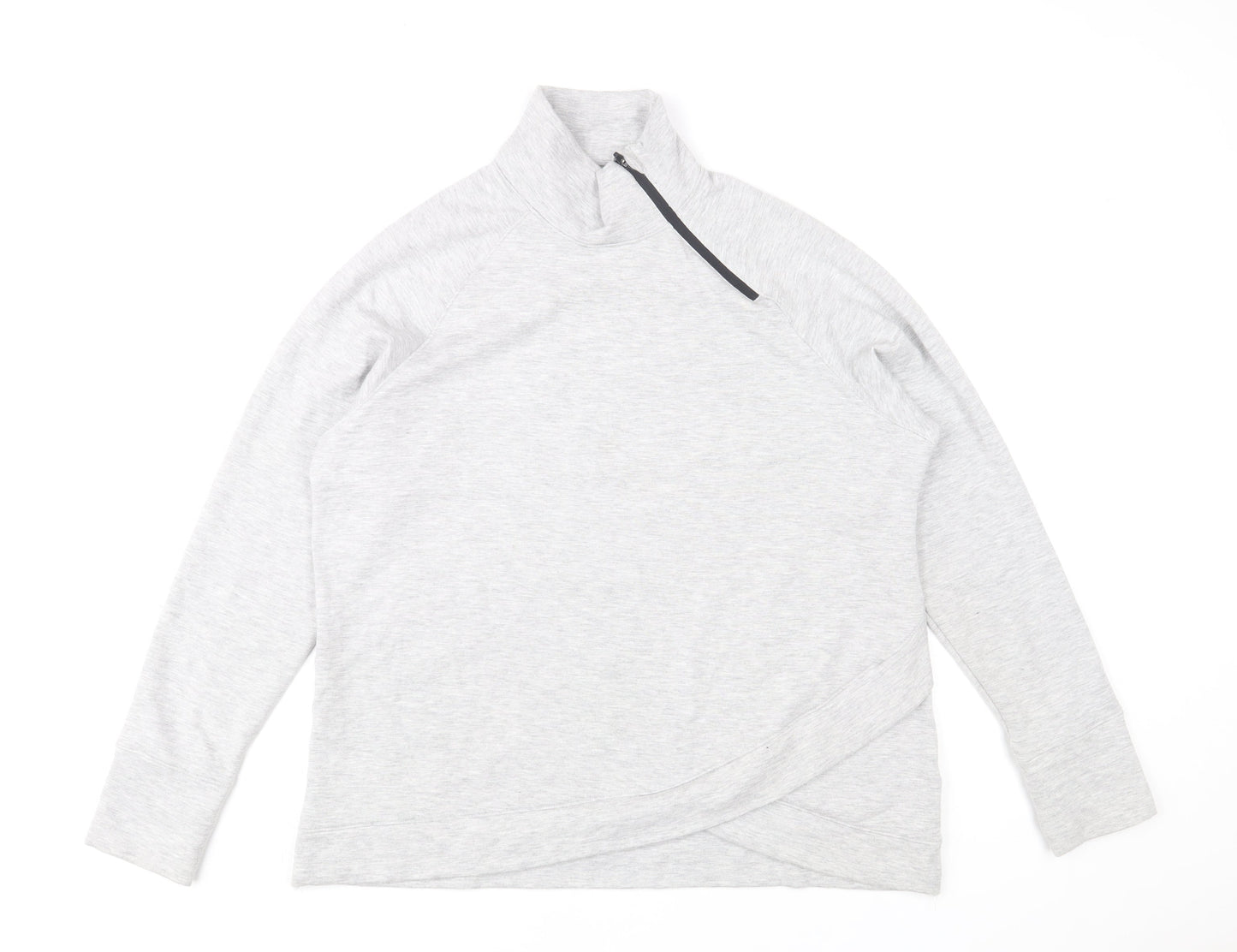 Womens UK Size L Aurique Grey Pullover Sweatshirt