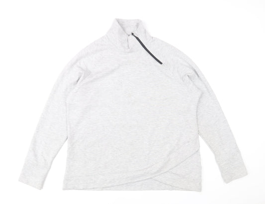 Womens UK Size L Aurique Grey Pullover Sweatshirt