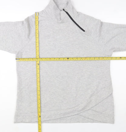 Womens UK Size L Aurique Grey Pullover Sweatshirt