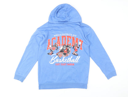 Boys UK Size 13-14 Years Primark Blue Pullover Hoodie