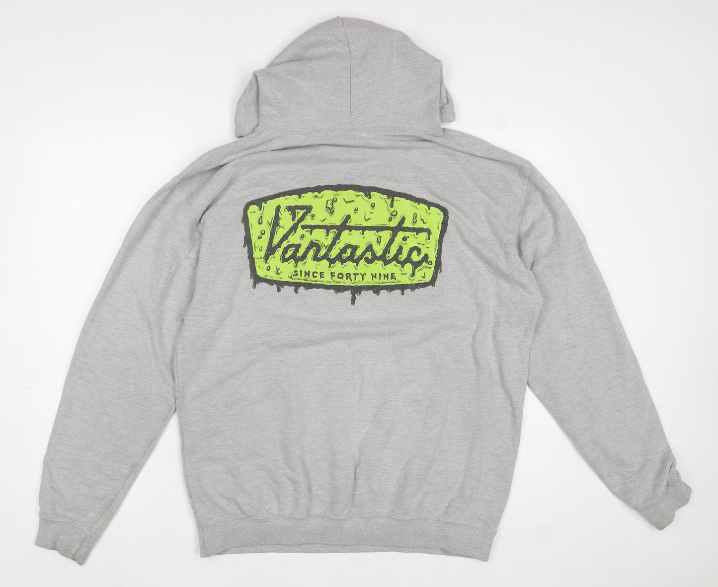 Mens UK Size L Avidsbrands Grey Pullover Hoodie