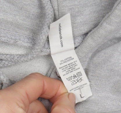 Mens UK Size L Avidsbrands Grey Pullover Hoodie
