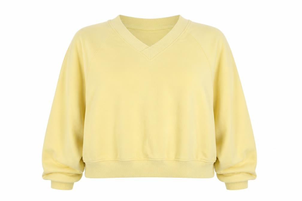 Womens UK Size M Topshop Yellow Pullover Sweatshirt