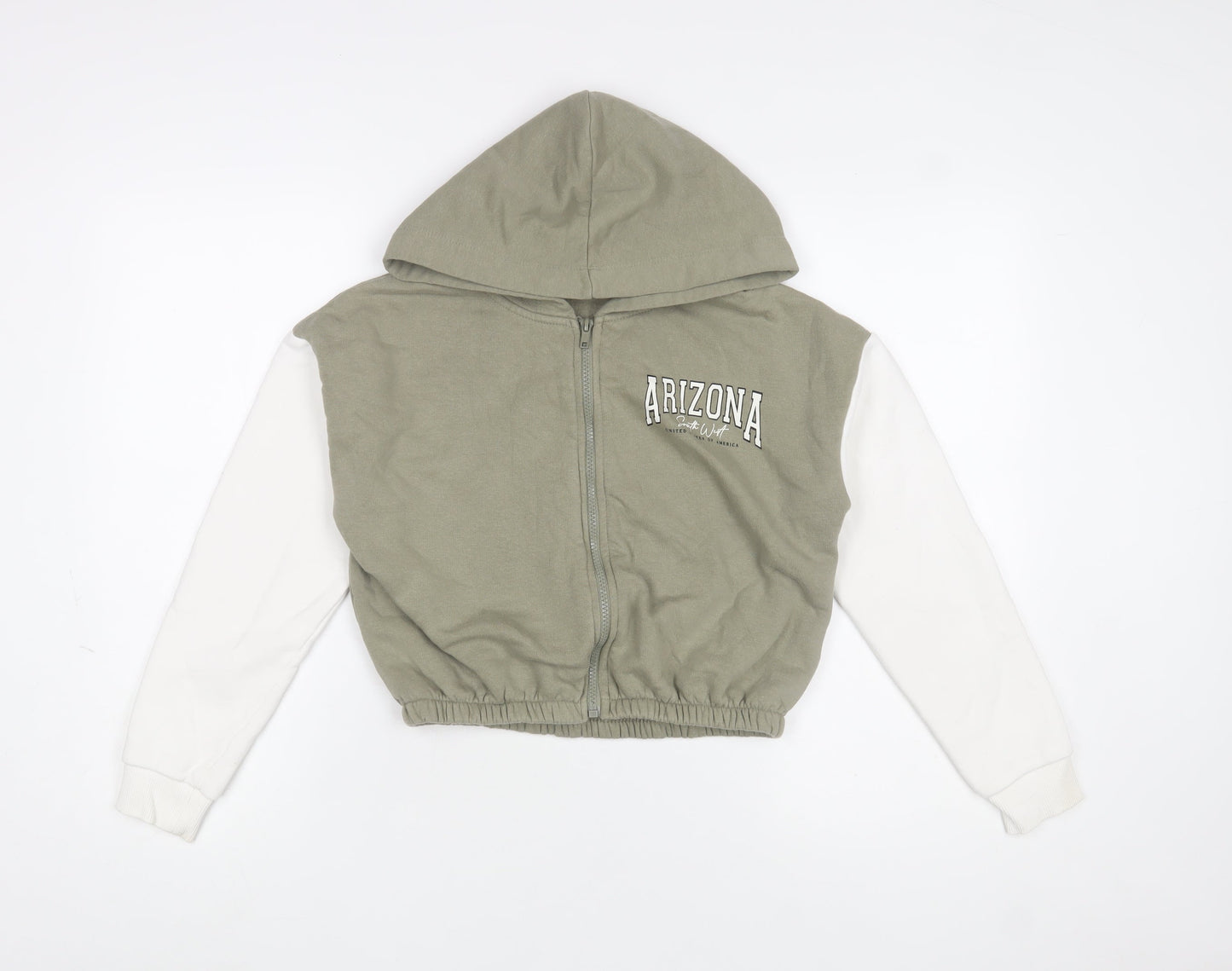 Girls UK Size 10 Years New Look Green Basic Jacket