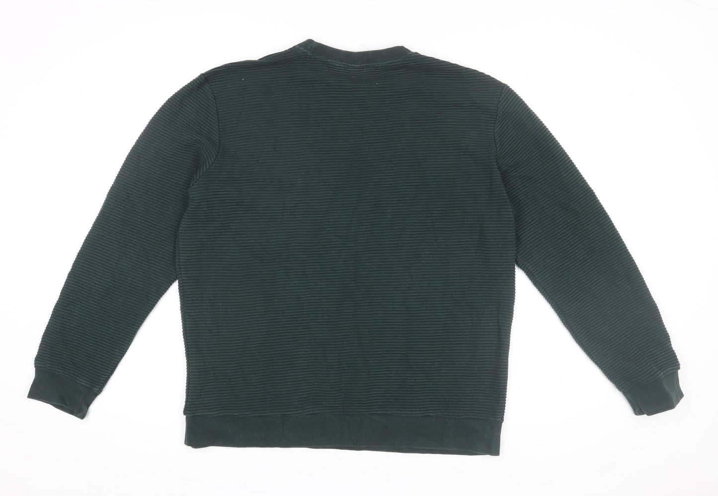 Mens UK Size M H&M Green Pullover Sweatshirt