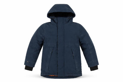 Next Boys Blue Hooded Parka Coat 5 Years Polyester Lined Winter Jacket